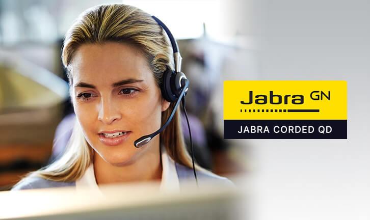 Jabra Corded QD Desk Phone Headsets
